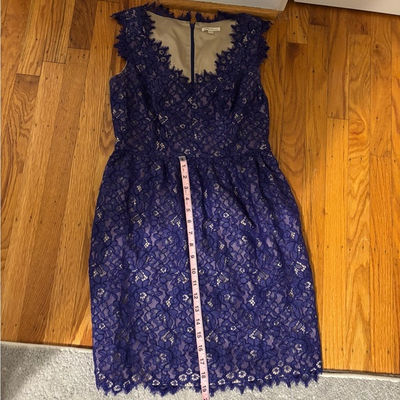 Shoshanna Lace Sierra Purple Dress Size 4 - Picture 5 of 6